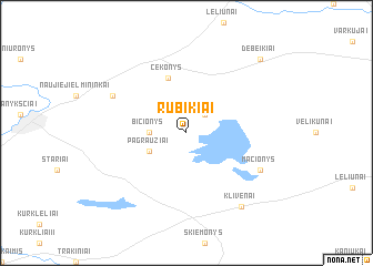 map of Rubikiai