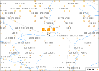 map of Rubinai