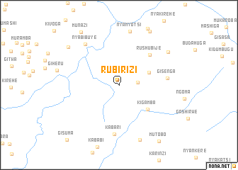 map of Rubirizi