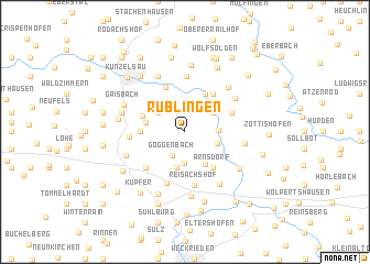 map of Rüblingen