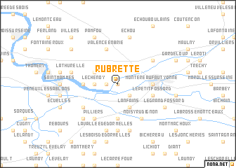 map of Rubrette