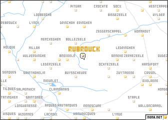 map of Rubrouck