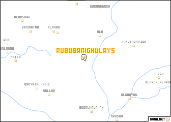 map of Rubū‘ Banī Ghulays