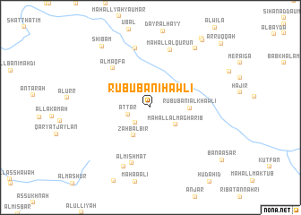 map of Rubū‘ Banī Ḩawlī