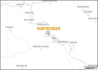 map of Rubyazhevo