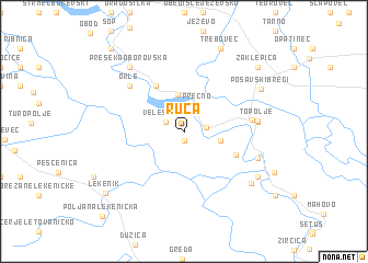 map of Ruča