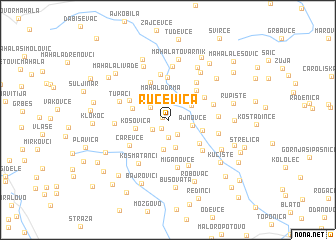 map of Ručevica