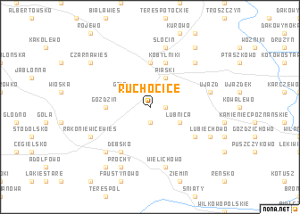 map of Ruchocice