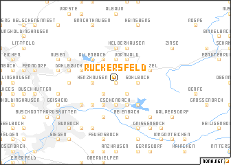 map of Ruckersfeld