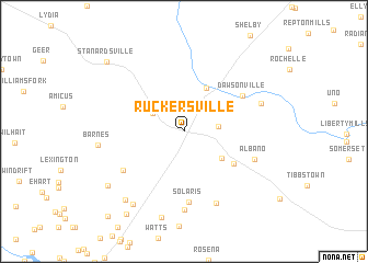 map of Ruckersville