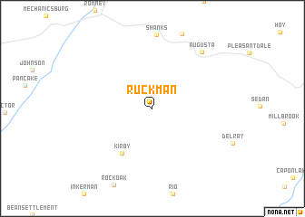 map of Ruckman