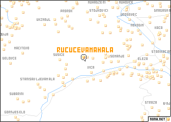 map of Ručućeva Mahala