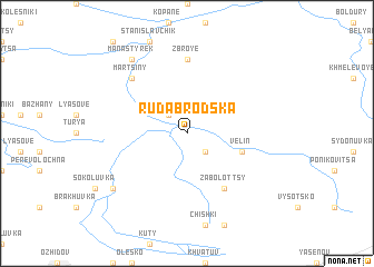 map of Ruda Brodska