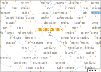 map of Ruda Czernik