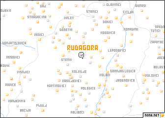 map of Ruda Gora