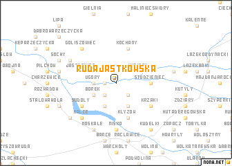 map of Ruda Jastkowska