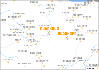 map of Rudakovo