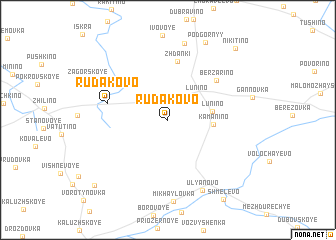 map of Rudakovo