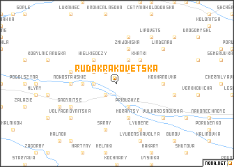 map of Ruda-Krakovetska