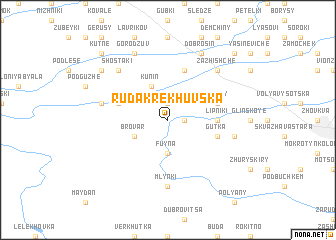 map of Ruda Krekhuvska