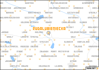 map of Ruda Lubieniecka