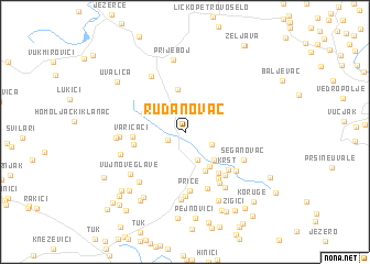 map of Rudanovac