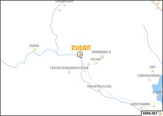 map of Rūdān