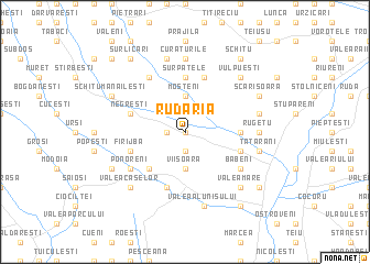 map of Rudăria