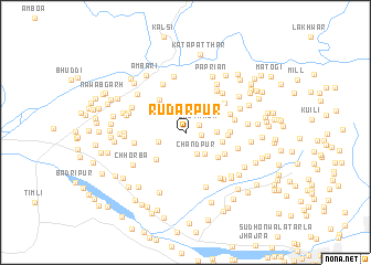 map of Rūdarpur