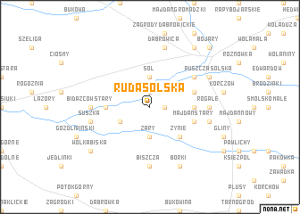 map of Ruda Solska