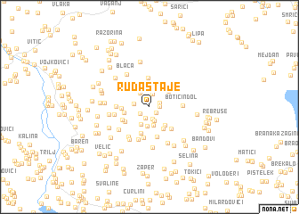 map of Ruda Staje