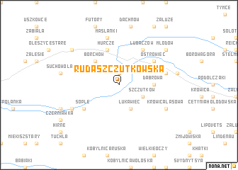 map of Ruda Szczutkowska