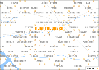 map of Ruda Talubska