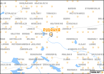 map of Rudawka