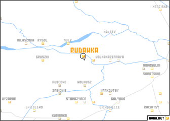 map of Rudawka