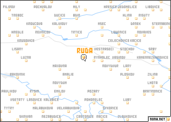 map of Ruda