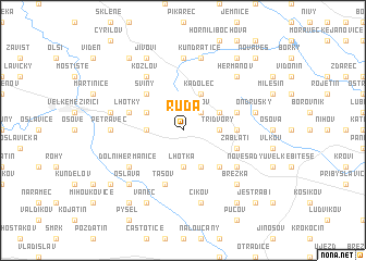 map of Ruda