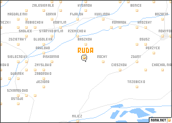 map of Ruda