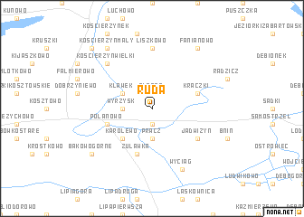 map of Ruda