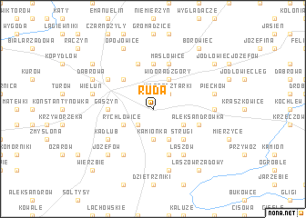 map of Ruda