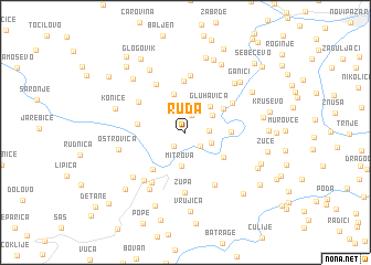 map of Ruđa