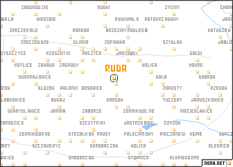 map of Ruda