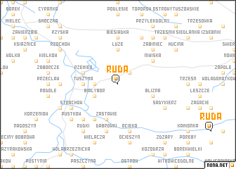 map of Ruda