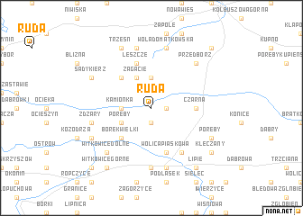 map of Ruda