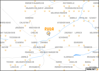 map of Ruda