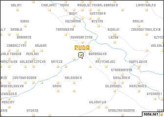 map of Ruda