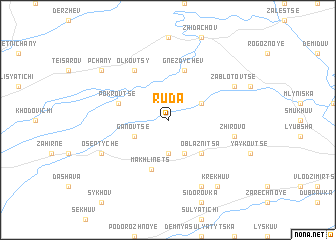 map of Ruda