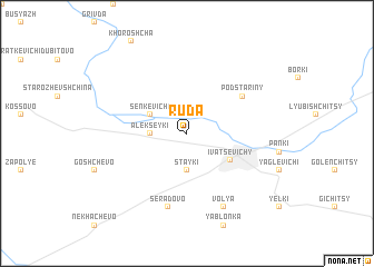 map of Ruda