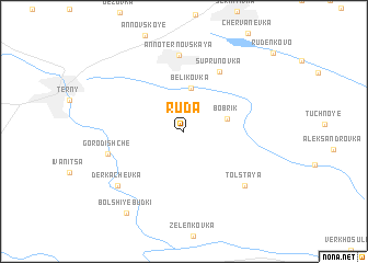 map of Ruda