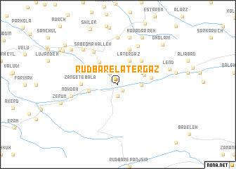 map of Rūd Bār-e Later Gaz
